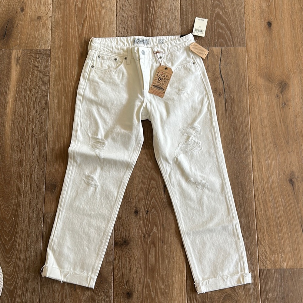 Lucky Brand denim jeans, white, size 6/28